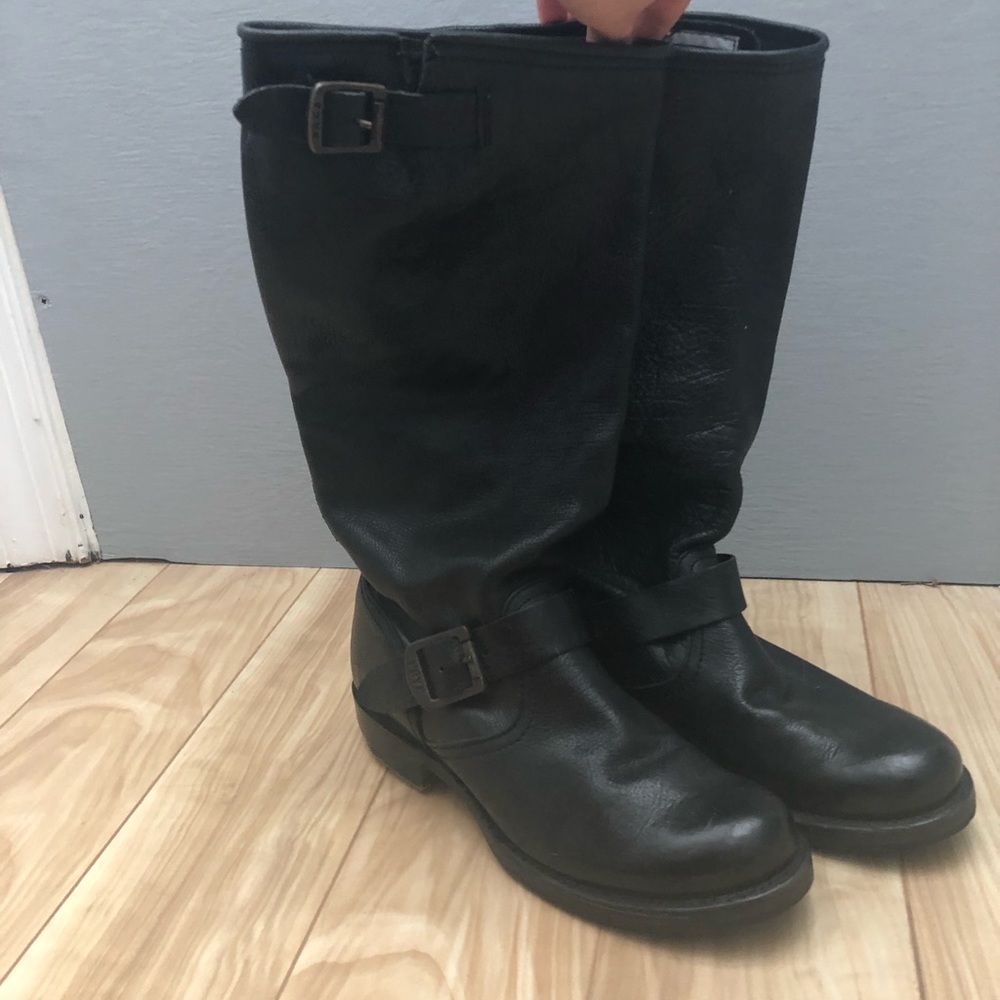 Frye buckle boot